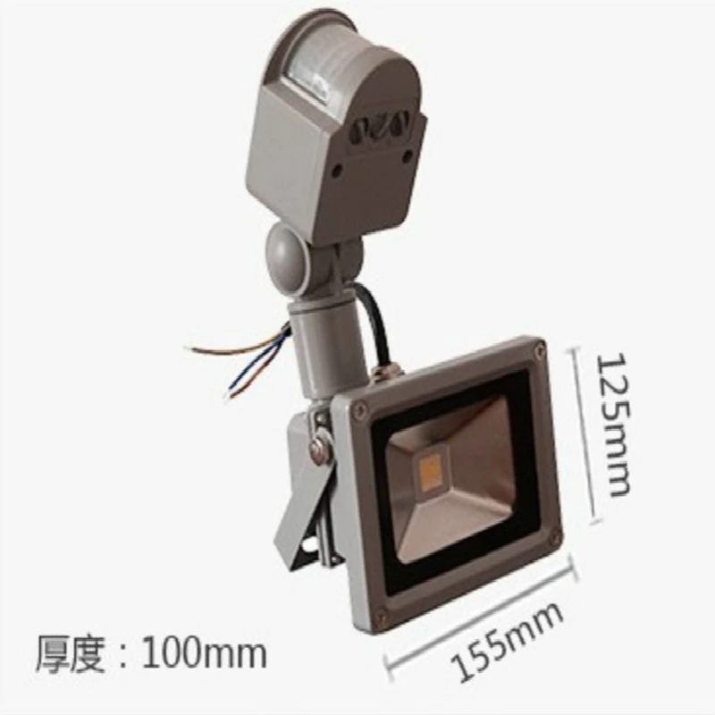 

DE.SOUL Motion Sensor LED Flood Light 10W20W 30W Waterproof IP65 Reflector Floodlight Lamp Exterior Spots Outdoor Light