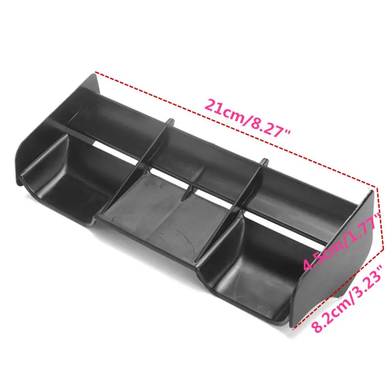 

1PC Plastic Rear Wing Black For 1:8 Buggy RC Drift/Car Off Road Body Spoiler
