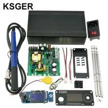 KSGER T12 DIY наборы паяльная станция STM32 V2.1S OLED контроллер температуры инструменты T12 железные наконечники FX9501 ручка из алюминиевого сплава