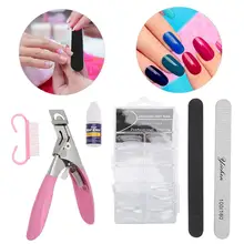 Nail Art Советы наклейки DIY Маникюрный набор клей Расческа для стрижки пилочка для ногтей инструмент для украшения ногтей комплект