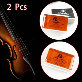 

2 pcs High quality Bow Rosin Violin Colophony Greek Pitch Friction-increasing Orange red for Bowed String Instrument Accessories