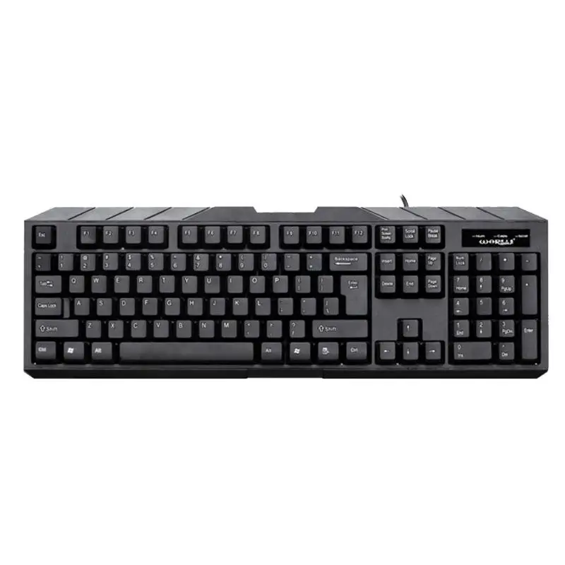 2019 WARWOLF Business Keyboard 104 Keys Waterproof Wired for Office Tablet Desktop FK-102 Black New Arrival | Компьютеры и офис