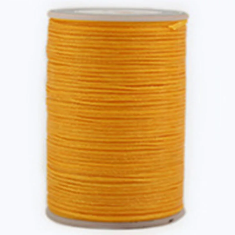 

Waxed Thread 0.8mm 90m Polyester Cord Sewing Machine Stitching For Leather Craft