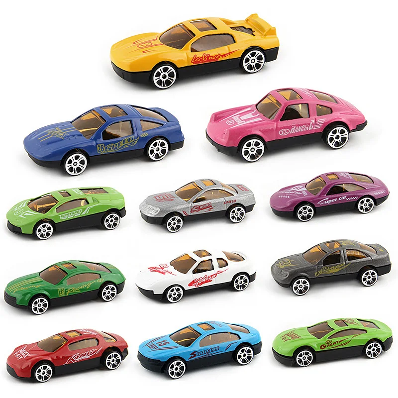 

12PCS Cars Small Skiing Plastic Model Toy Car Kids Children Educational Toys