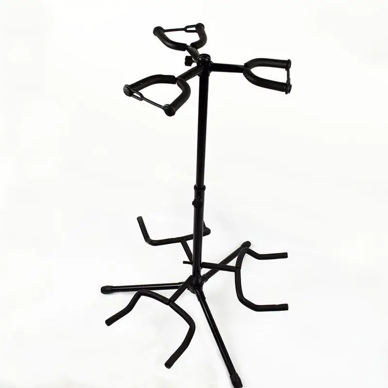 

Adjustable Tripod Guitar Stand Compact Portable Multi-speaker Stand For Three Electric Acoustic Guitars Leg Foldable Retractable