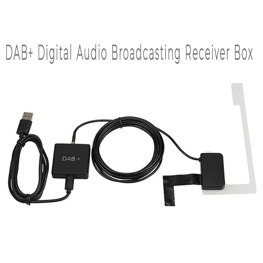  DAB + caja de receptor de transmisión de Audio Digital adaptador USB sintonizador de antena de Radi