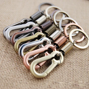 

10 Pcs/lot High Quality Carabiner Keychain Key Holder Retro Waist Hanging Key Chain Key Ring