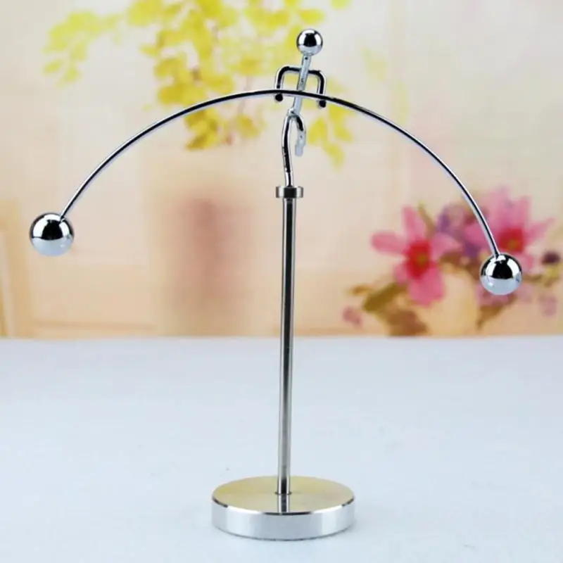 

Newton Pendulum Cradle New Balance Men Iron Man Ball Crafts Tumbler Desk Toy Metal Decor Home Decoration Accessories #0130