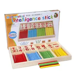 1 комплект номер цифровой Stick Для детей, малышей учебных пособий номера Счетные палочки деревянные раннего детства деревянные