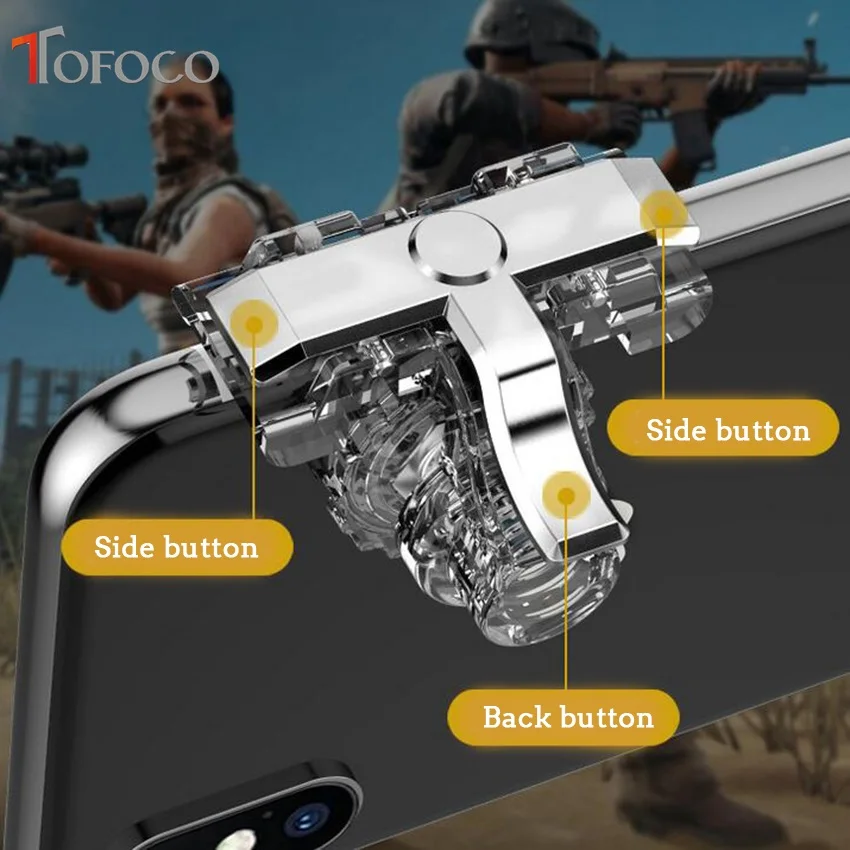 X10 PUBG Mobile Phone Game Trigger Fire Button Gamepad PUBG Controller Gaming Joystick Aim Key Shooter New Arrival