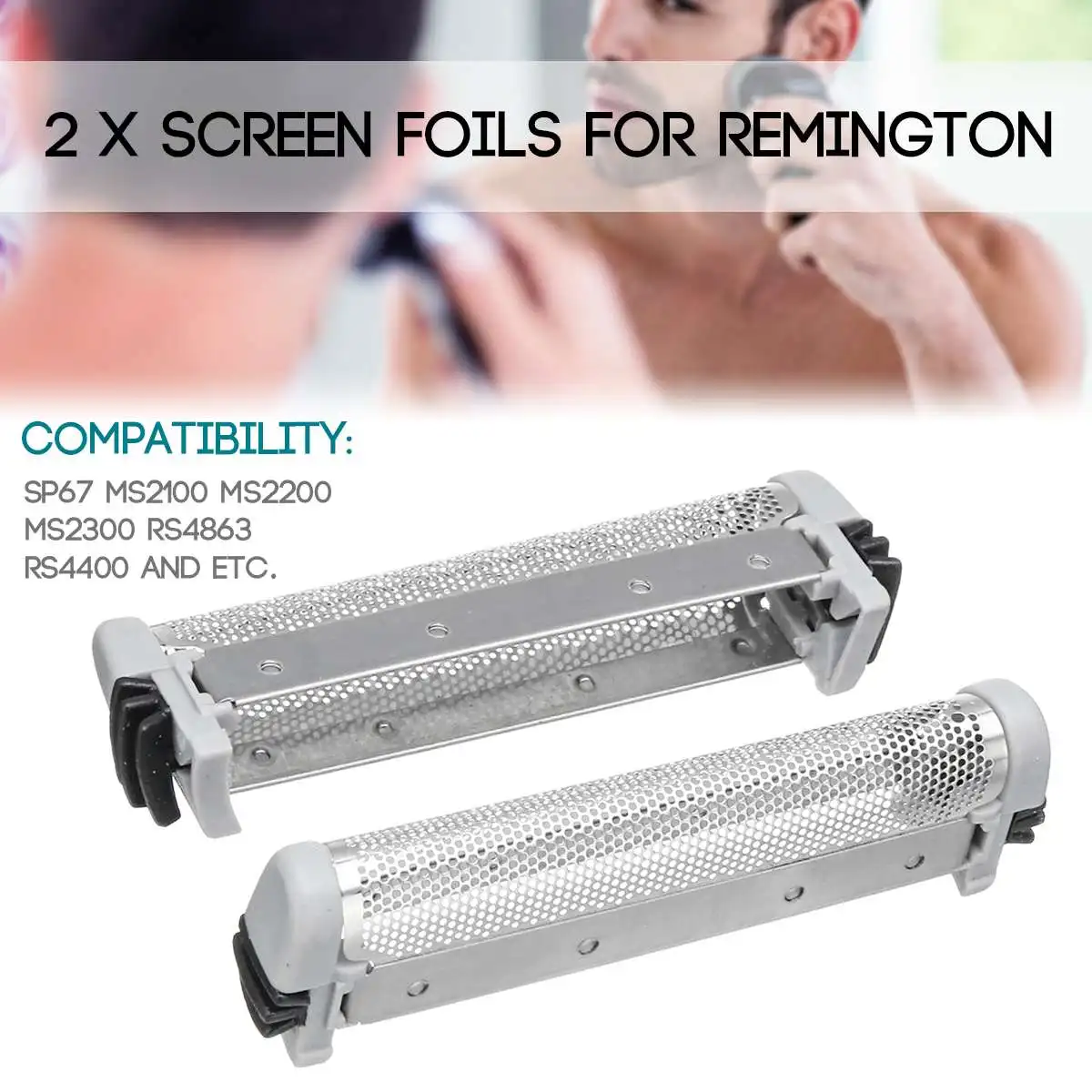 

2 x Screen Foil for Remington Shaver SP67 MS2100 MS2200 M S2300 RS4863 RS4400