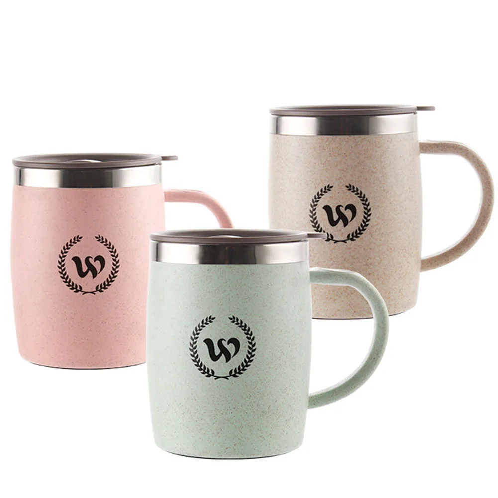 

420ml Insulated Coffee Mug with Lid and Handle Double Wall Stainless Steel Vacuum Thermos Cup for Ladies And Gentleman