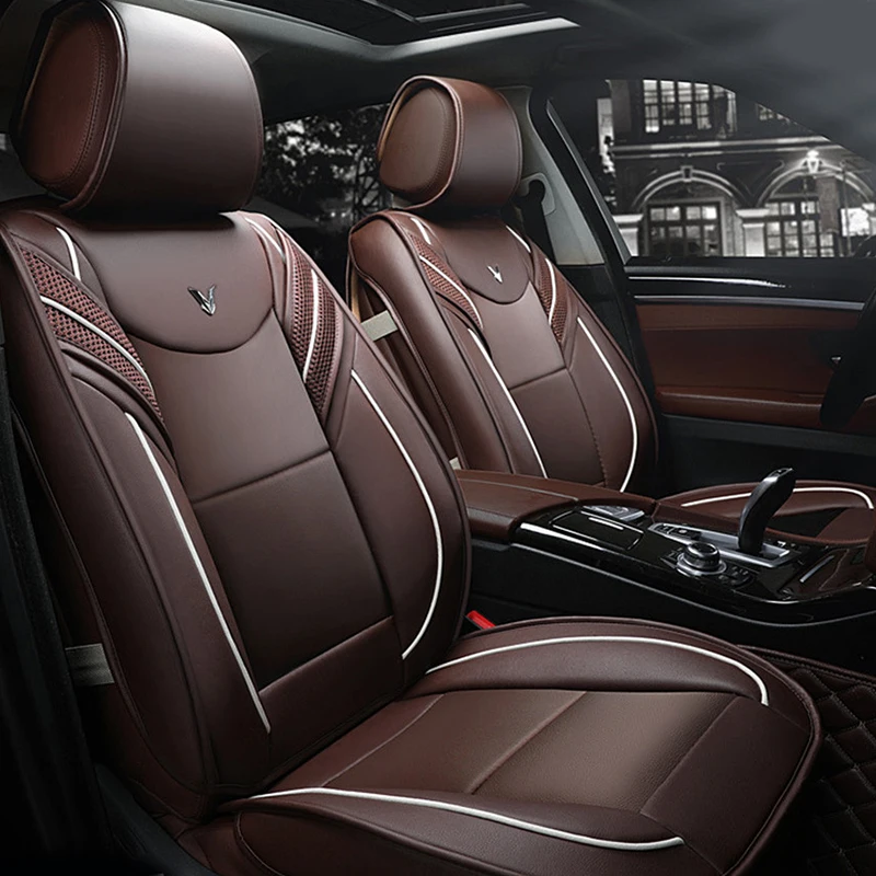 

( Front + Rear ) standard Leather car seat covers For Toyota Corolla Camry Rav4 Auris Prius Yalis Avensis auto accessories