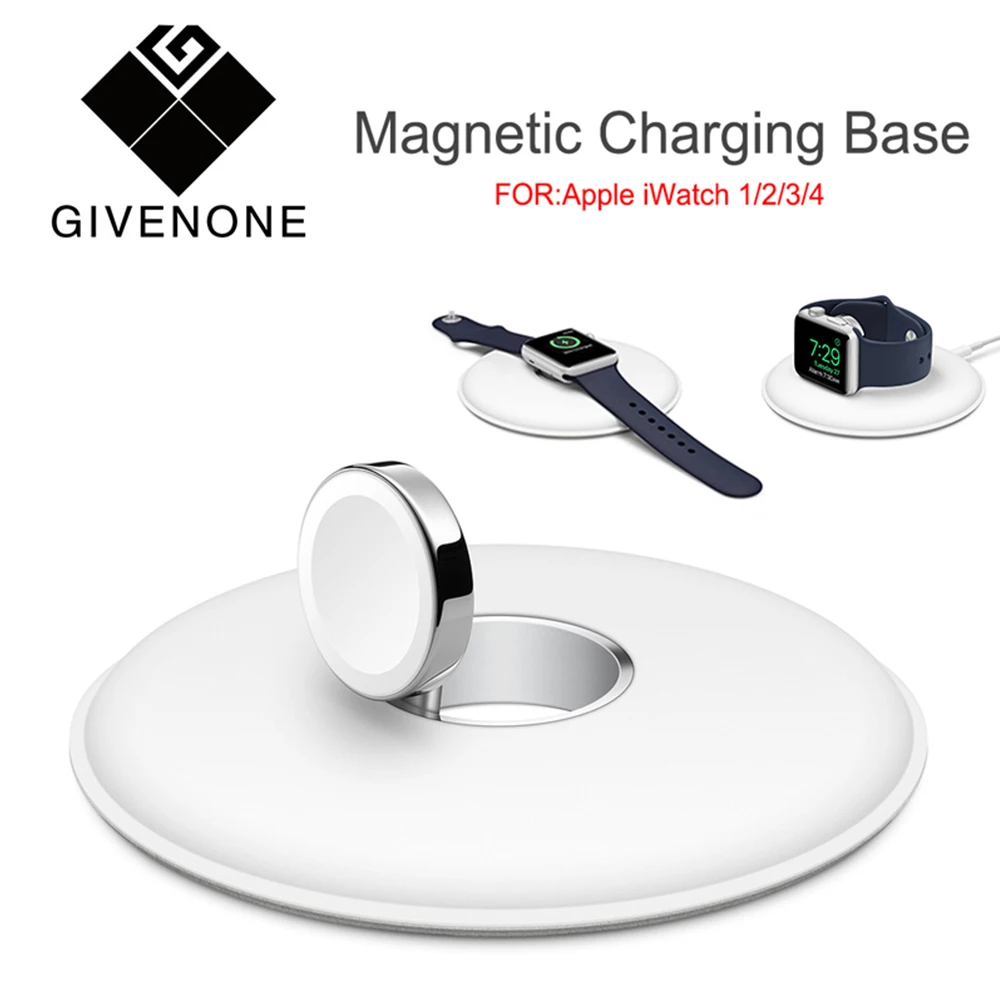 GIVENONE Магнитная зарядная док-станция Беспроводная Зарядная база для Apple Watch Series 3 2