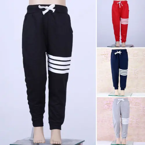 

Pudcoco Boy Girl Sports Pants 1Y-7Y Baby Boy Girls Sports Pants Toddler Kid Sweat Pants Joggers Elastic Bottoms
