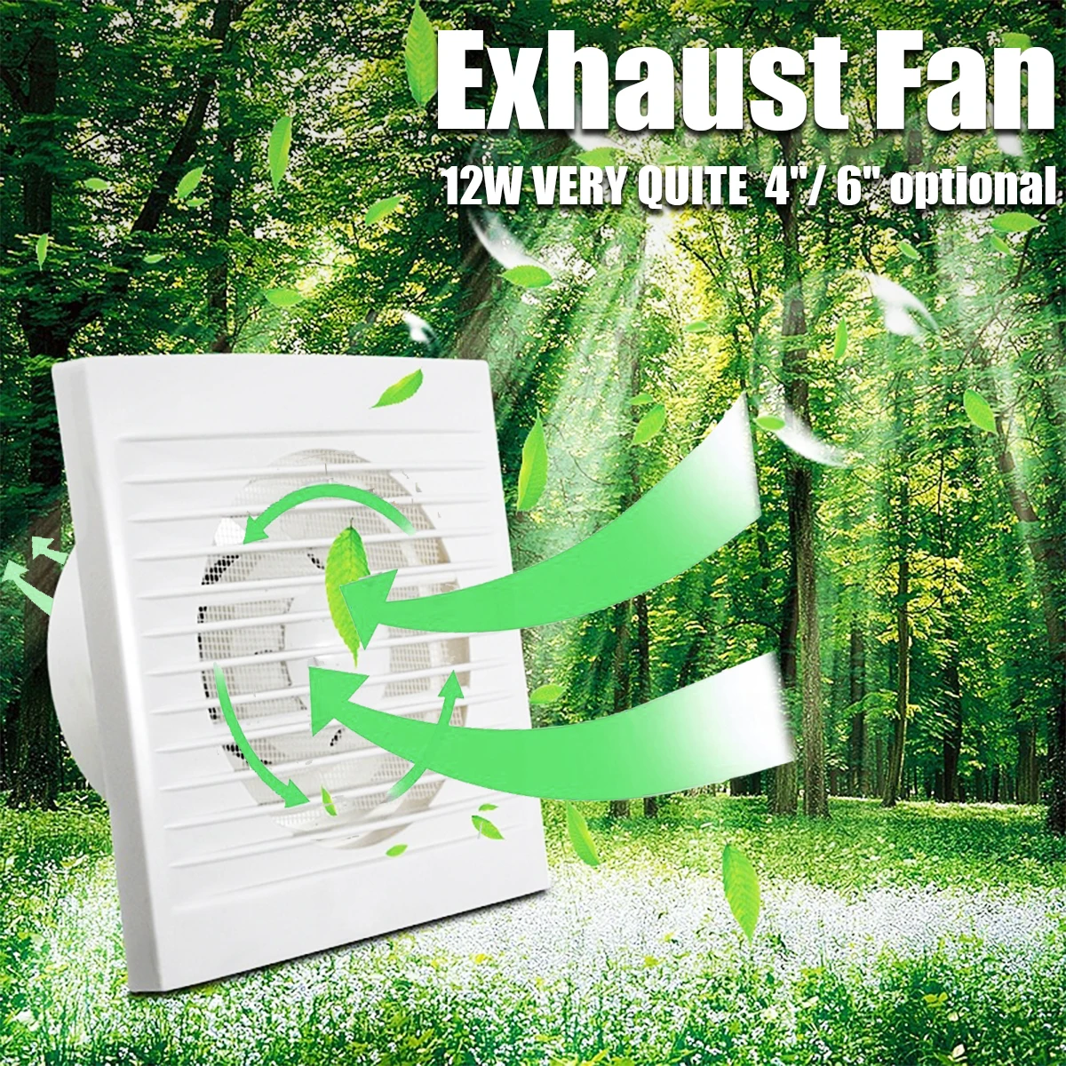 Buy 4/6 inch 12W Exhaust Fan Bathroom Kitchen Toilets