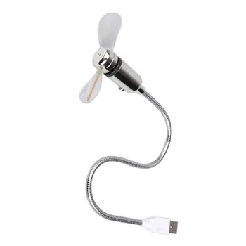 

LED Mini fan USB Driven Laptop Silver for Notebook + White