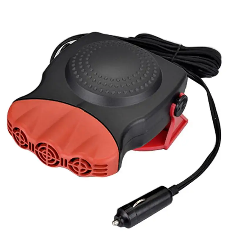 

NEW Style 12V 150W Plastic Car Ceramic Heater Cooling Fan 3-outlet Defroster Defogger Anti-skid Pad Car Heater