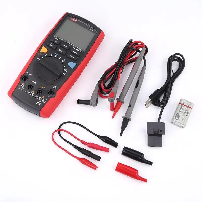 

UNI-T UT71A Professional Auto Range True RMS Digital Multimeter AC DC Voltage Ohm Tester 1999 Count 4 1/2 Automatic Multimeter