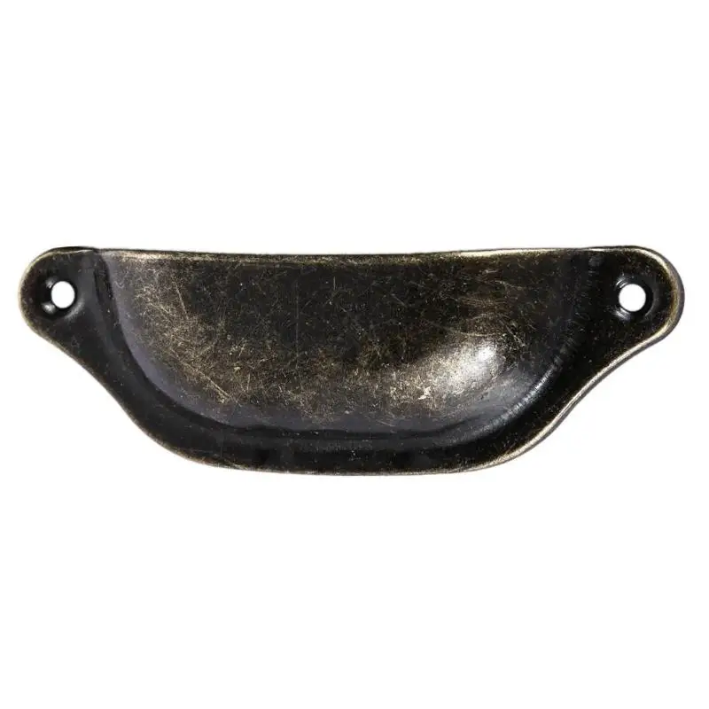 8pcs/set Retro Metal Kitchen Cupboard Cabinet Door Knob Furniture Drawer Pull Handle Iron Antique Brass Shell Pull Handles