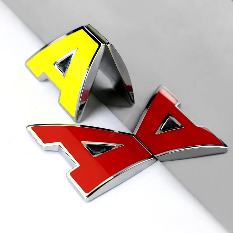 3 см Высота цветной металлический Письма DIY 3D автомобиля металлические наклейки