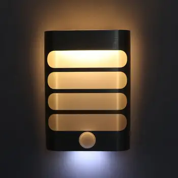 

LED Night Light with Motion Sensor Wireless Wall Night Lamp Auto On/Off for Kid Hallway Pathway Staircase Cool White