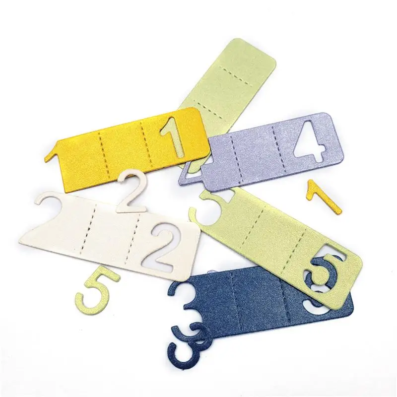 

DIY Bookmarks Metal Cutting Die Scrapbook Album Carbon Die Leaf Number Bookmarks Etching Embossing Cutting Template Stencil