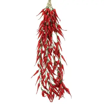 

Gresorth Fake Vegetable Bunch Artificial Millet Pepper Decoration for Home Kitchen Shop Party Show Food Display - 5 PCS