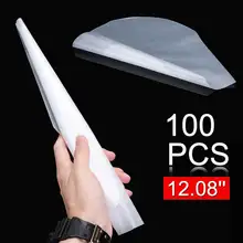 100 шт. PE виниловая пластмассовая пленка для записи 1" LP LD, Антистатическая пленка для записи, внешняя внутренняя пластиковая прозрачная крышка, контейнер