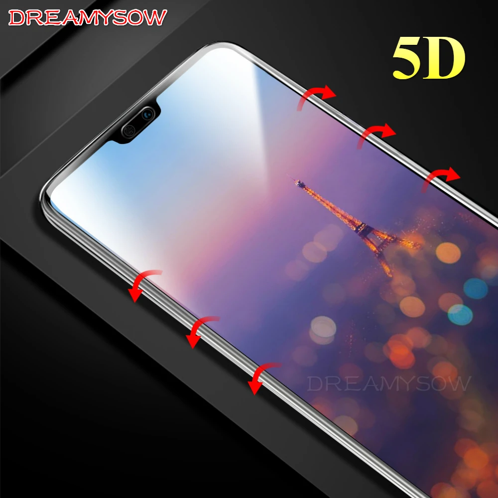 

5D Curved Tempered Glass For Huawei Mate20 lite Y9 2019 Honor 8C 8X Play P20 Pro/Lite Honor 10 Nova3 3i 9H Full Screen Protector