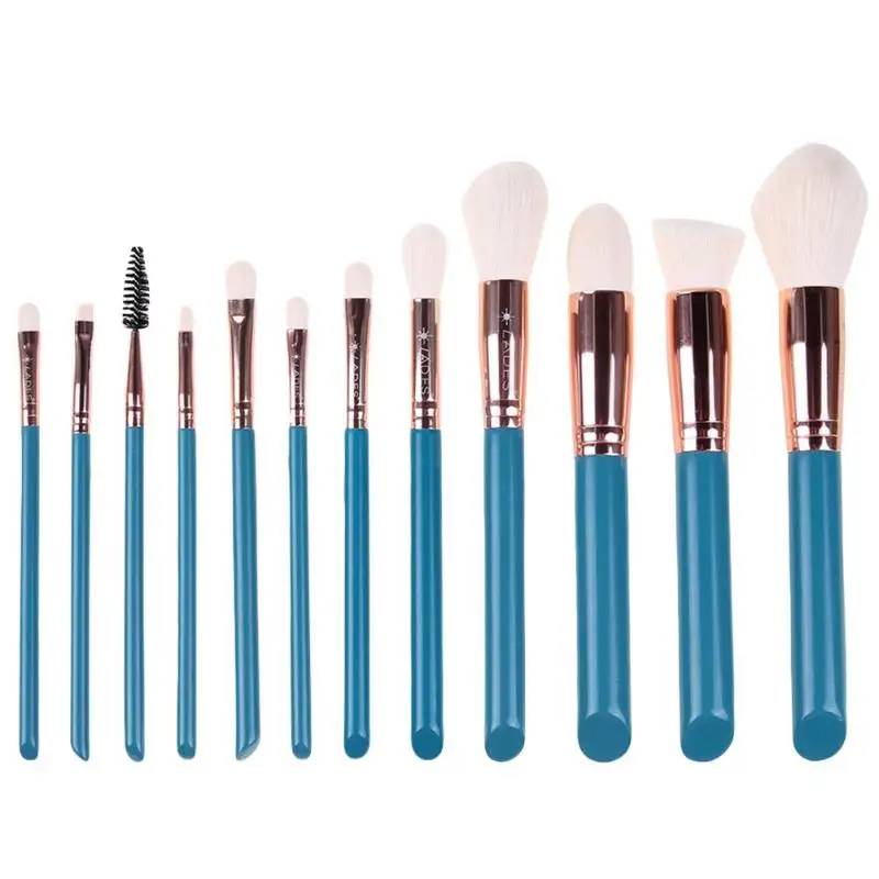 

12pcs Green Makeup Brushes Foundation Powder Eye Shadow Brush Cosmetic Tool