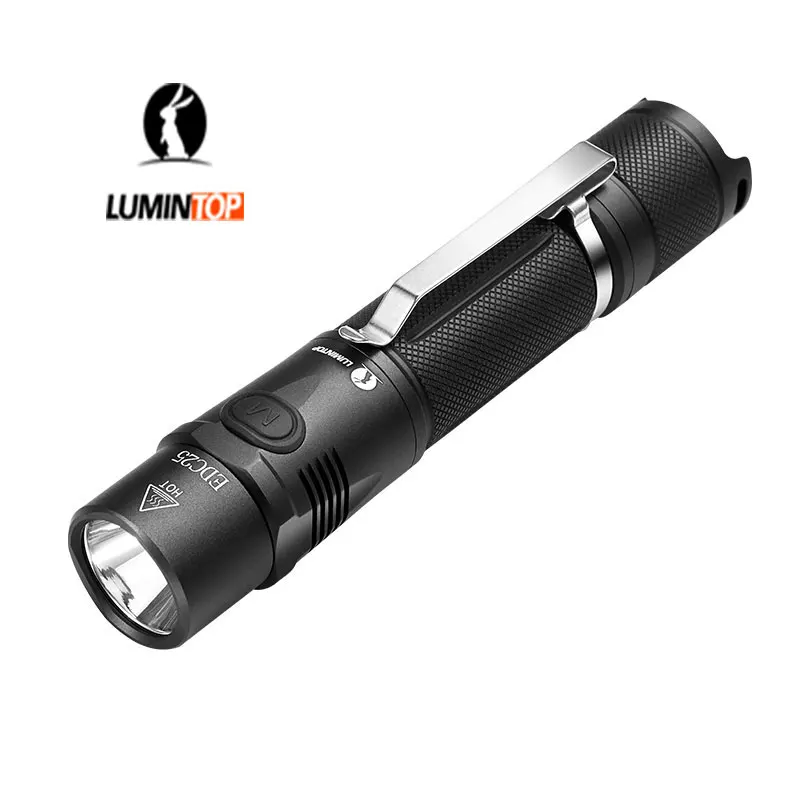 

LUMINTOP Rechargeable Tactical 1000 Lumen Flashlight EDC25 Micro Rechargeable USB Torch Cree XP-L LED Tactical Light