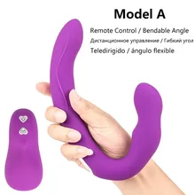 Purple Wireless Remote Control Sex Vibrator G Spot Stimulator Female Vagina Massager Double Vibration Dildo Vibrador Sex Toys