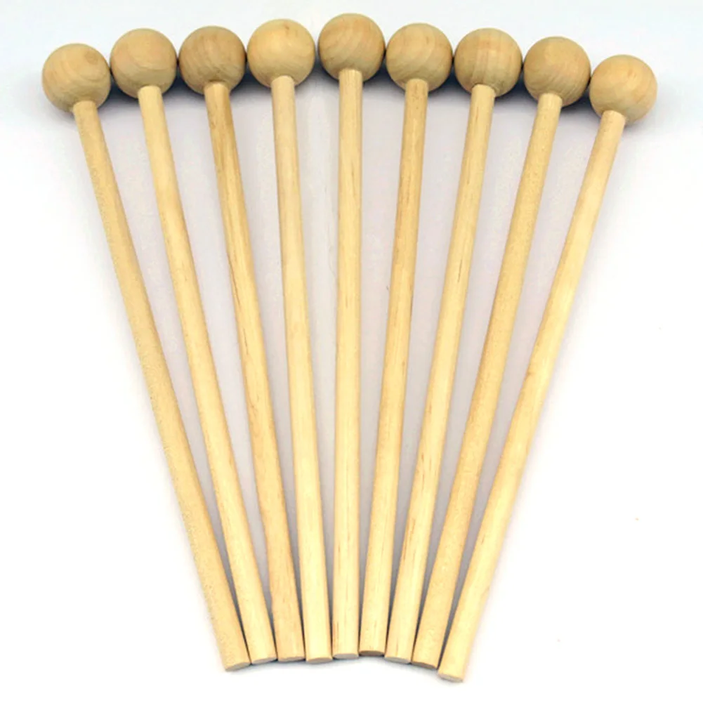 Лучший 4 шт. музыкальные палочки Ударные Палочки для еды Mallet подарок DIY игрушка Ручка инструмент дерево
