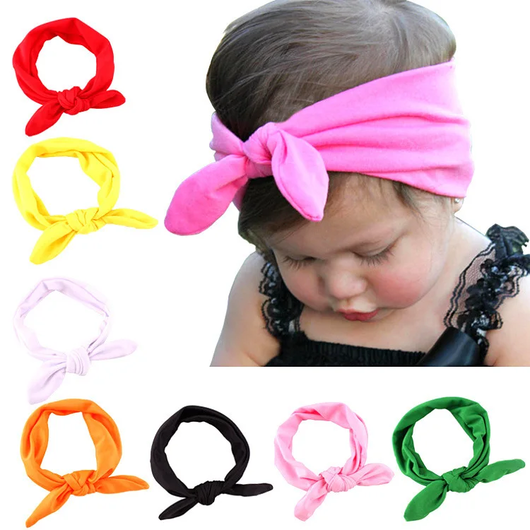 

1pcs New Girls Solid Color Headbands Newborn Infant Hair Accessories Children Elastic Hair Bands Kids Headwear Baby Headdress