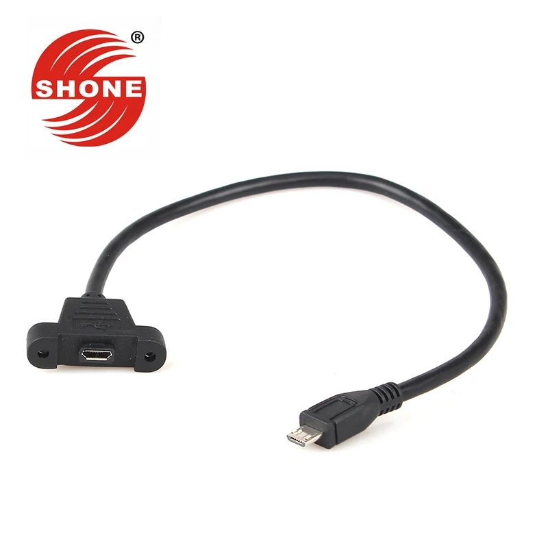

MIRCO 5P male to female data cable mobile phone charging cable connector MICRO M/F extension cable with ear 0.3M