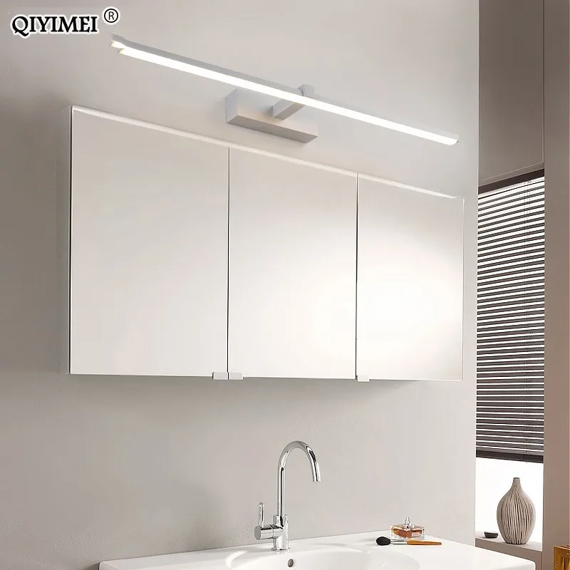 led mirror light Wall lamps bathroom Waterproof white black LED flat lamp Modern indoor Wall lamp B - 32891731318