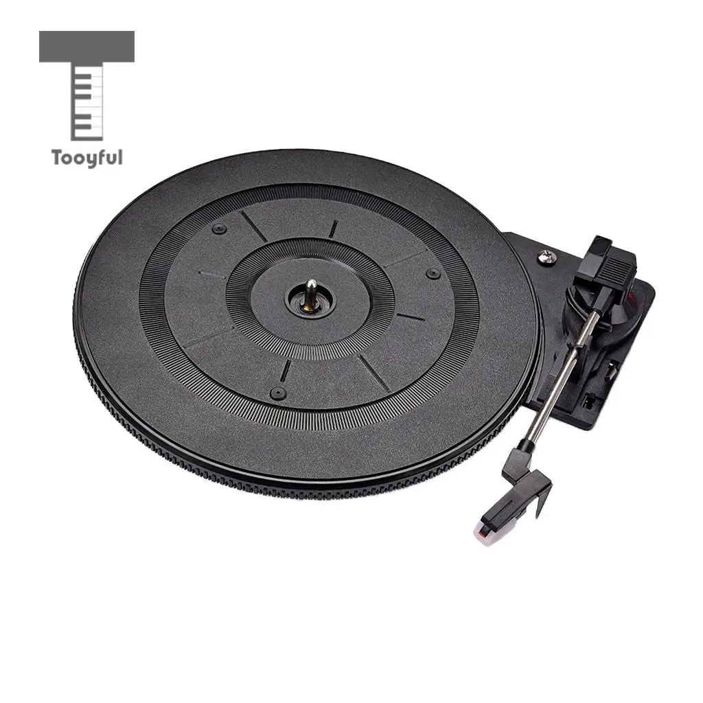 

Portable Turntable Vinyl Record Player with Cartridge Stylus Built-in Preamp Adjustable Counterweight