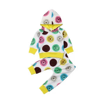 

Pudcoco Cute Baby Girl Boy Set Infant Clothes Long Sleeve Hooded Tops Pants 2PCS Outfits Sets Tracksuit