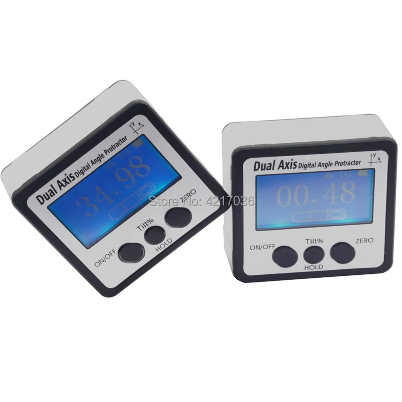 Dual Axis Electronic Protractor Digital Inclinometer Level Box Magnetic Level Measuring Tool Angle Meter Electron Goniometer