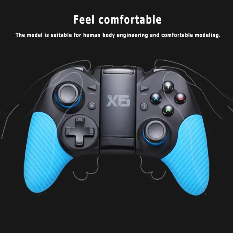 X5 Беспроводной Bluetooth геймпад контроллер Джойстик w/Подставка книжка
