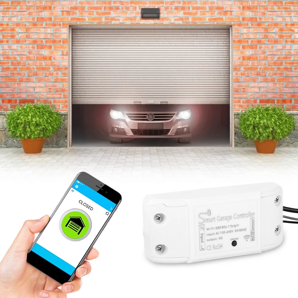 Garage Door Opener Wifi Switch Smart Door Opener For Alexa Google Home And For Iftt Smart Life Tuya Phone App Wireless Control Door Remote Control Aliexpress Garage Door Opener Wifi Switch Smart Door Opener For Alexa Google Home And For Iftt Smart Life Tuya Phone App Wireless Control Door Remote Control Aliexpress
