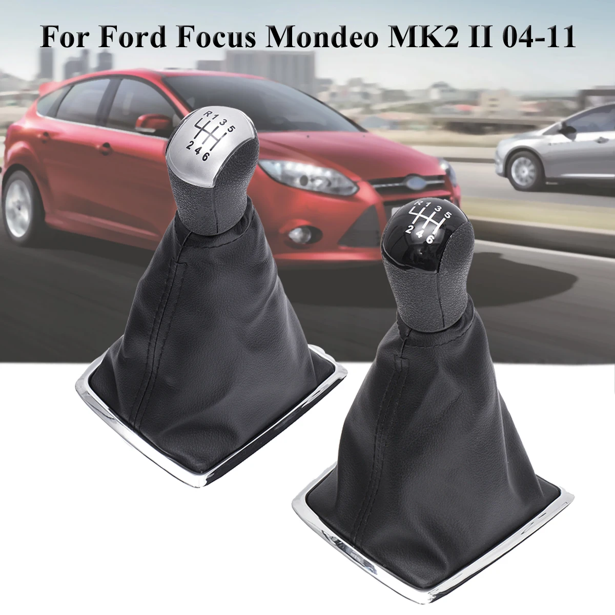 5 6 скоростей MT ручка переключения передач рычаг переключения передач гетры крышка загрузки для Ford Mondeo MK2 2004-2011