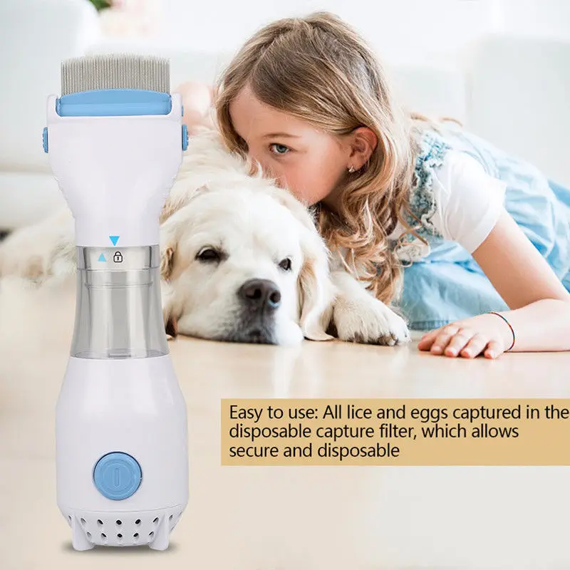 

Children's wear Electric Head Lice Comb for Pet Dog Cat Flea Capture Comb Pet Filter Lice Treatment Removes Lice EU/US/UK