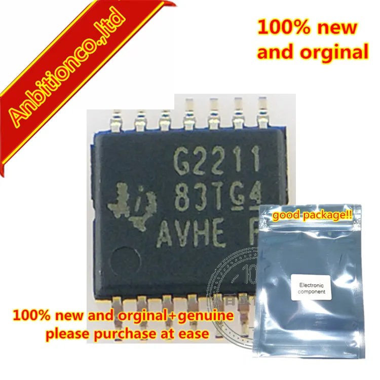 

10pcs 100% new and orginal MSP430G2211IPW14R MIXED SIGNAL MICROCONTROLLER in stock