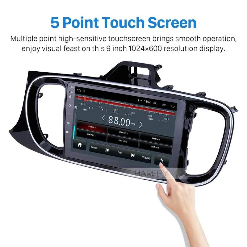 Best Harfey 9" Android 8.1 HD Touchscreen Radio for KIA PEGAS 2017 Left Hand Driving Car GPS Navi USB AUX RDS WIFI Bluetooth DVR SWC 2 Best Harfey 9" Android 8.1 HD Touchscreen Radio for KIA PEGAS 2017 Left Hand Driving Car GPS Navi USB AUX RDS WIFI Bluetooth DVR SWC 2