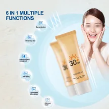 40 г солнцезащитный крем солнцезащитный Protetor отбеливание SPF30+ УФ-защитой от солнечных лучей, Осветляющий, увлажняющий Водонепроницаемый крем для ухода за кожей