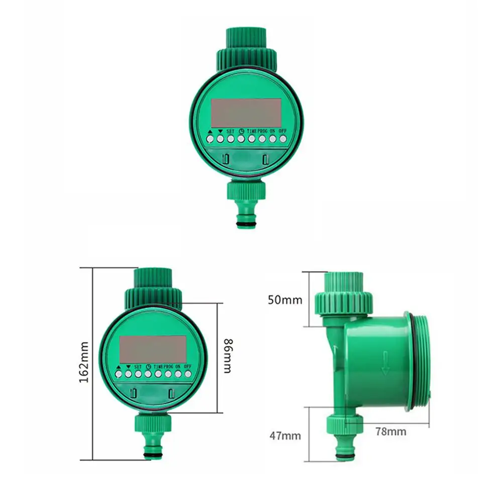Автоматический интеллектуальный электронный ЖК-дисплей домашний шаровой клапан Полив Таймер Сад Вода Таймер орошение контроллер системы