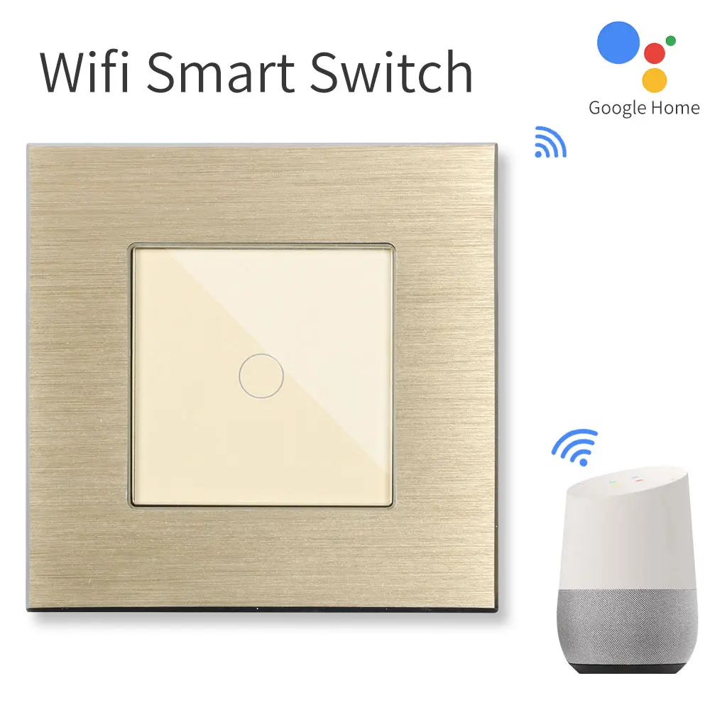 Сенсорный переключатель Bingoelec с Wi Fi 1 клавиша канал беспроводное управление