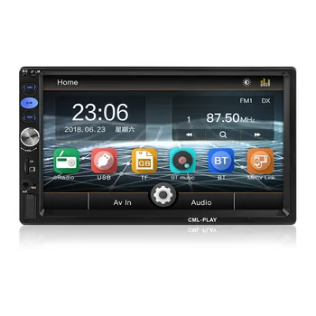 

Car radio 2 DIN 7 inch MP5 player Bluetooth hands free FM/TF/USB Bluetooth Video with Steering wheel Remote Control +Rear Camera